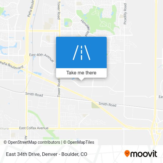 East 34th Drive map