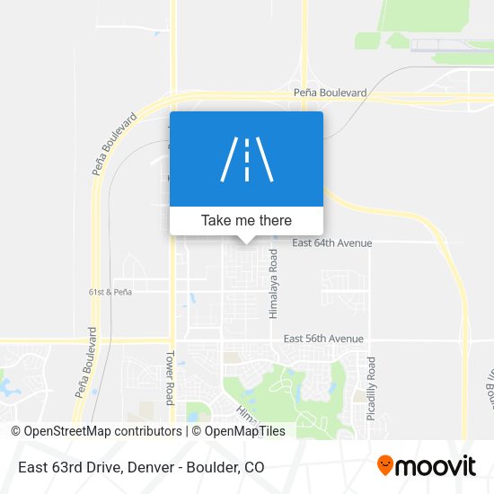 East 63rd Drive map