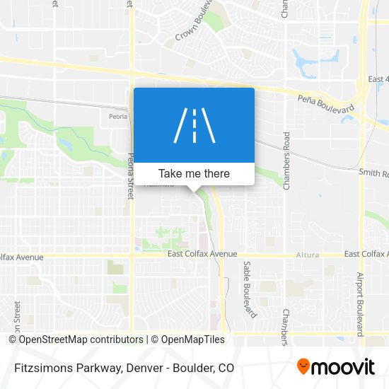 Mapa de Fitzsimons Parkway