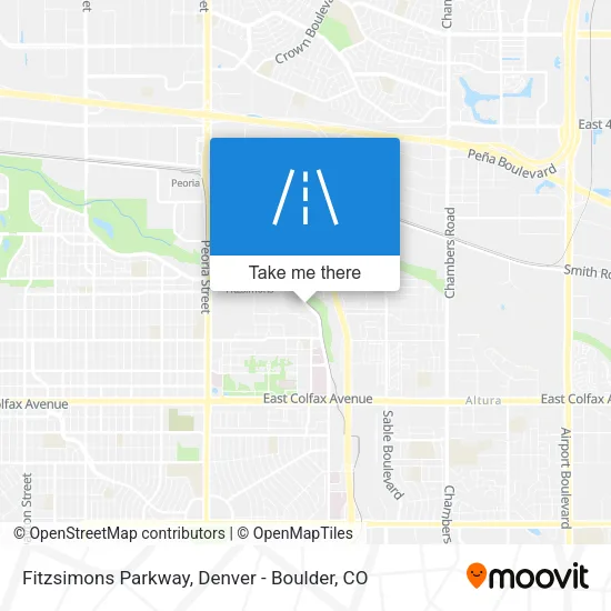 Fitzsimons Parkway map
