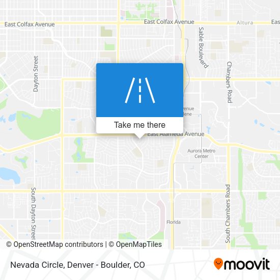 Mapa de Nevada Circle