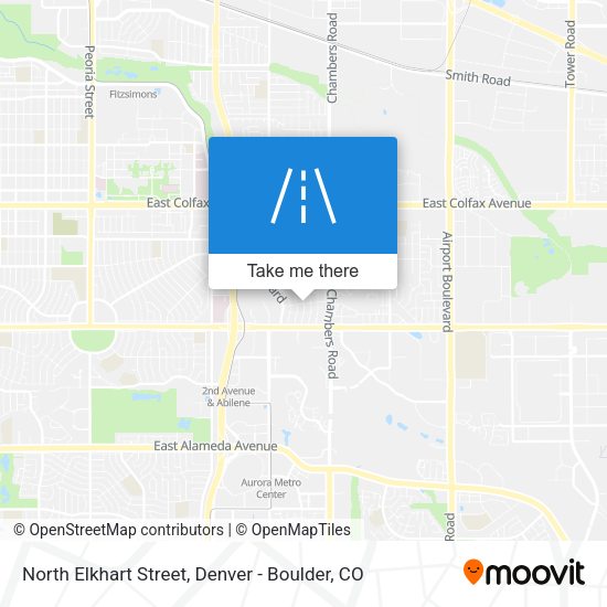 North Elkhart Street map