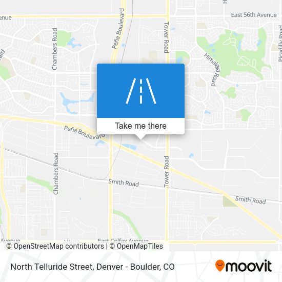 North Telluride Street map