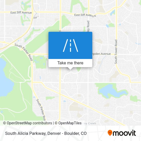 South Alicia Parkway map