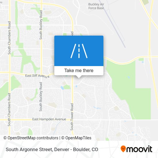 South Argonne Street map