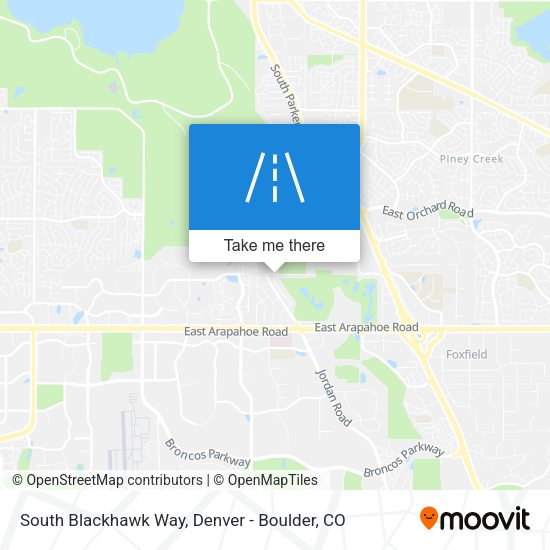 Mapa de South Blackhawk Way