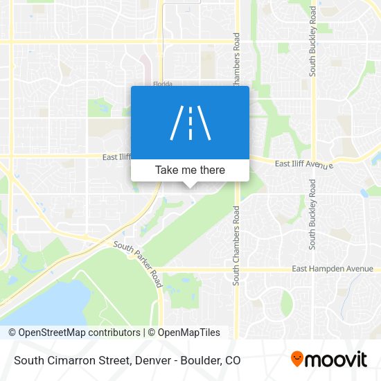 Mapa de South Cimarron Street