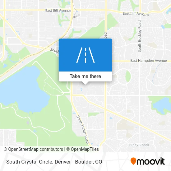 South Crystal Circle map
