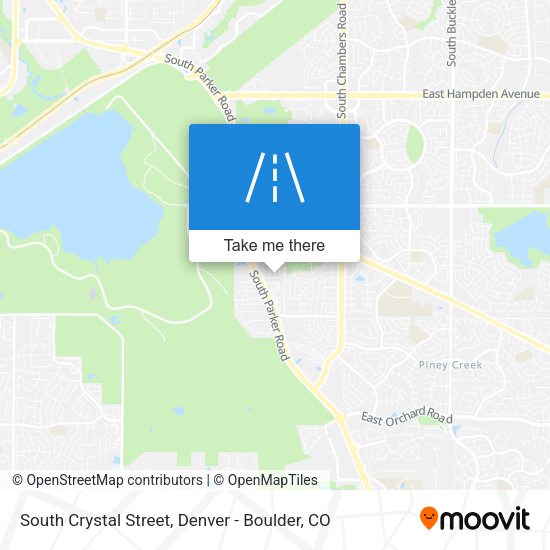 South Crystal Street map