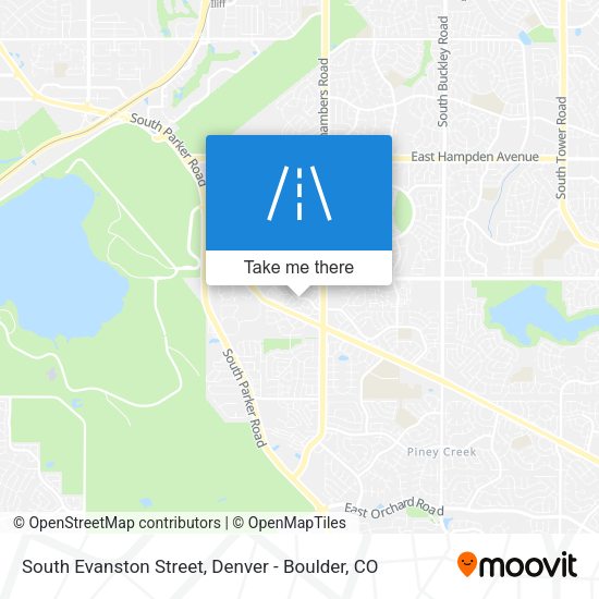South Evanston Street map