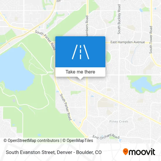 South Evanston Street map