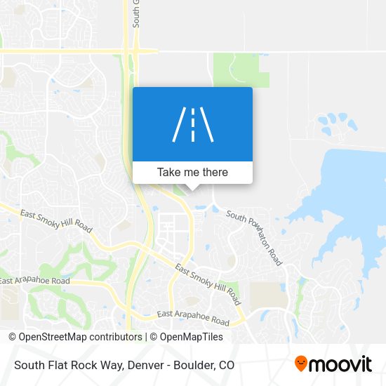 South Flat Rock Way map