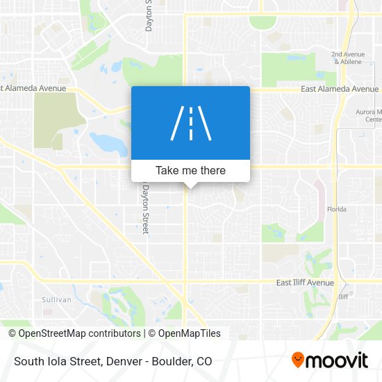 South Iola Street map