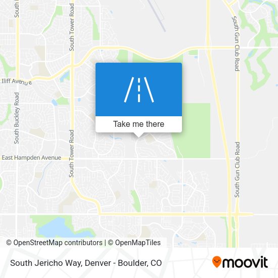 South Jericho Way map