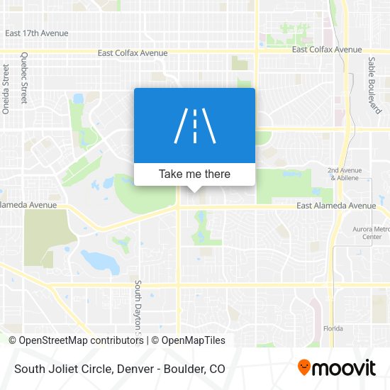 Mapa de South Joliet Circle