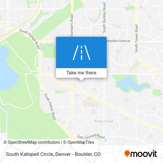 Mapa de South Kalispell Circle