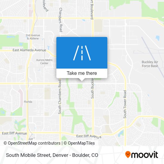 South Mobile Street map