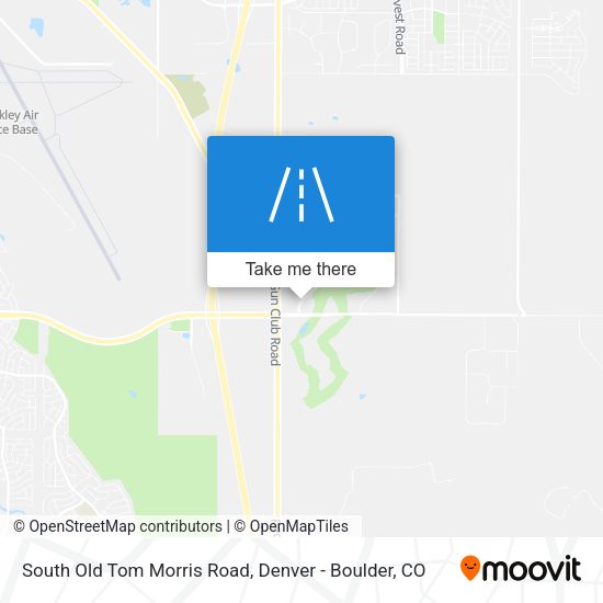South Old Tom Morris Road map