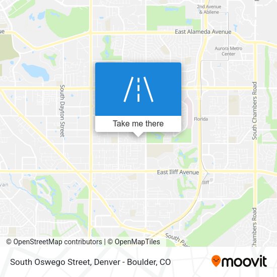 South Oswego Street map