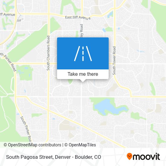 South Pagosa Street map