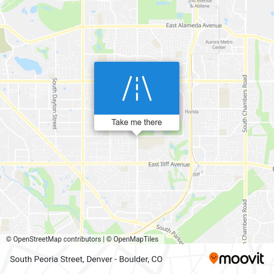 Mapa de South Peoria Street