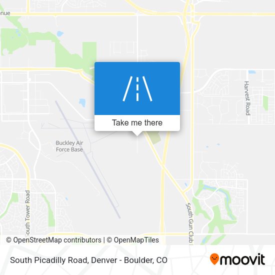 South Picadilly Road map