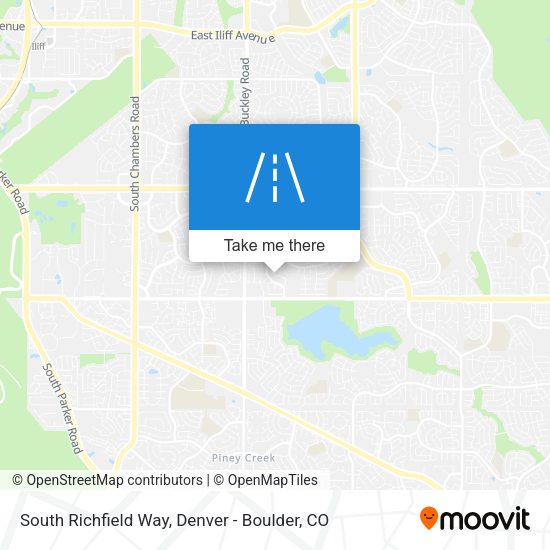 South Richfield Way map