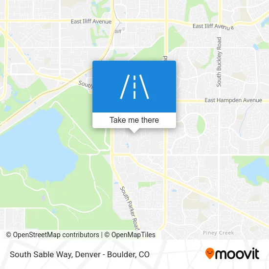 South Sable Way map