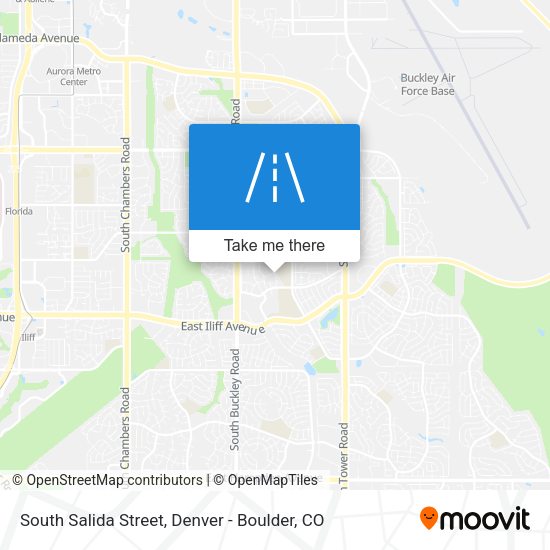 South Salida Street map