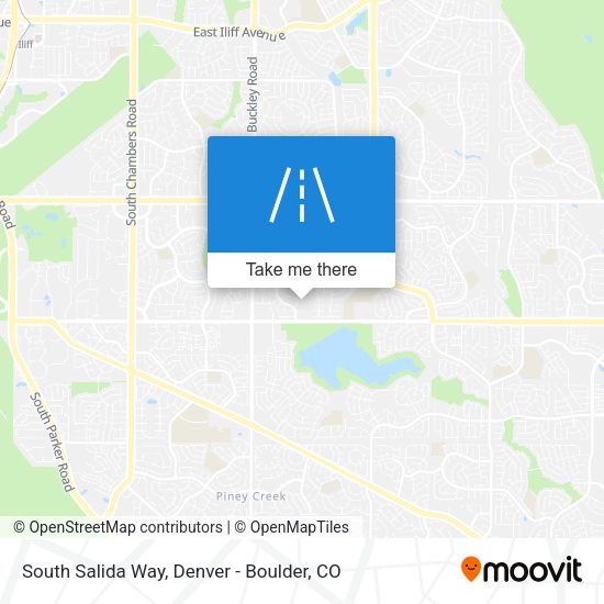 South Salida Way map