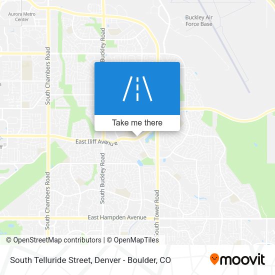 South Telluride Street map