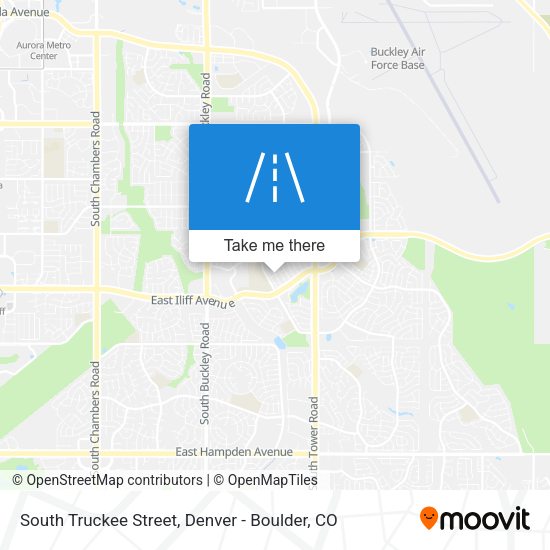 South Truckee Street map