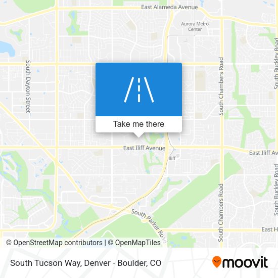 South Tucson Way map