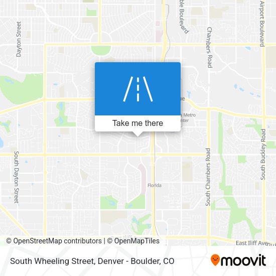 Mapa de South Wheeling Street