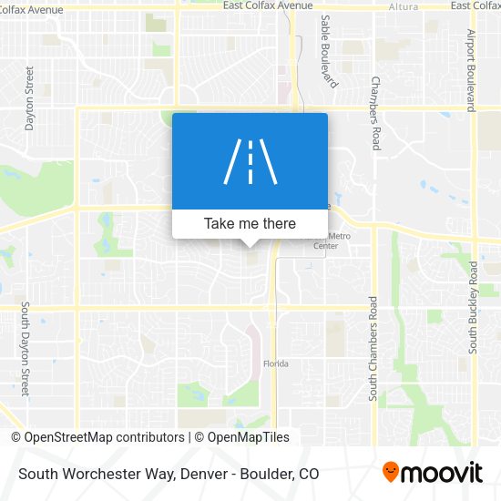 South Worchester Way map
