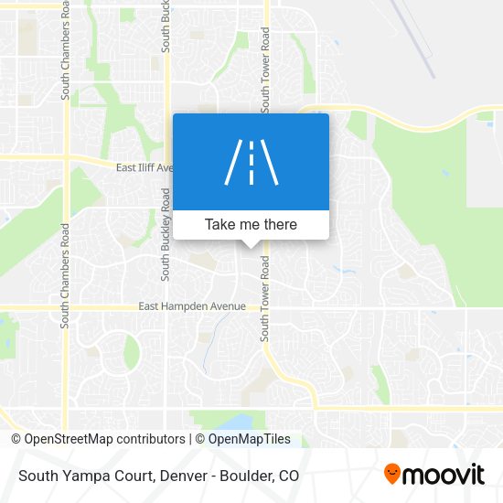 South Yampa Court map