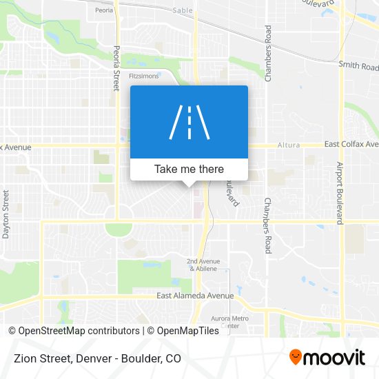 Mapa de Zion Street