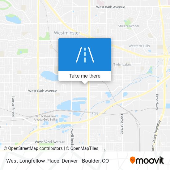 Mapa de West Longfellow Place