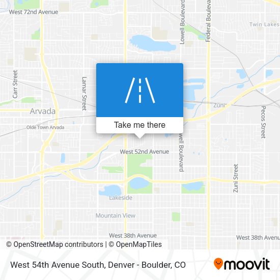 West 54th Avenue South map