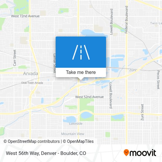 West 56th Way map