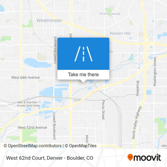 West 62nd Court map