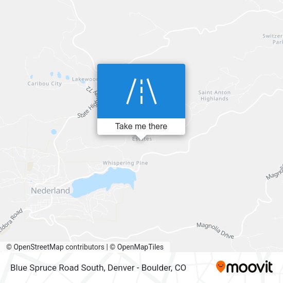Blue Spruce Road South map