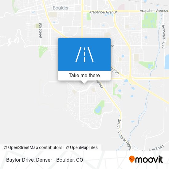 Baylor Drive map