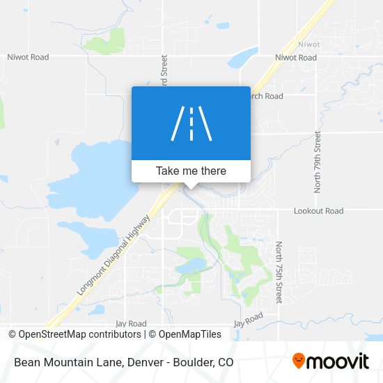 Bean Mountain Lane map