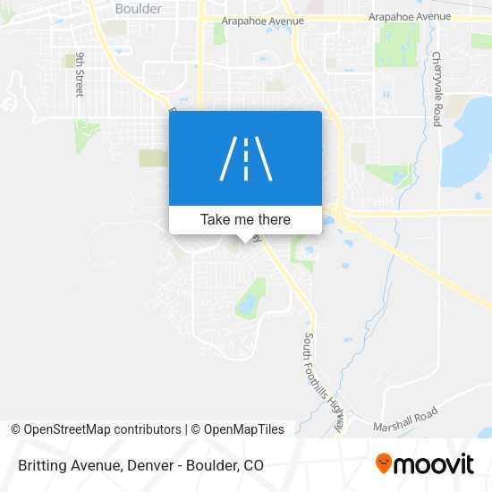Britting Avenue map