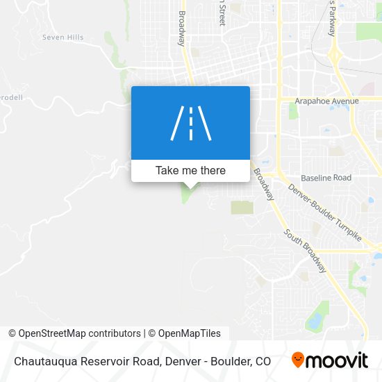 Mapa de Chautauqua Reservoir Road