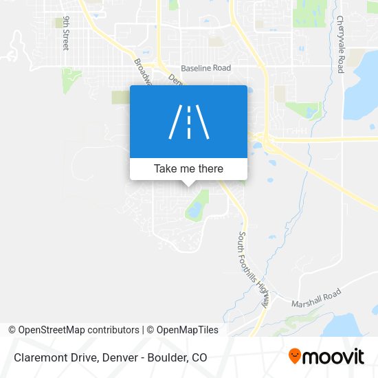Mapa de Claremont Drive