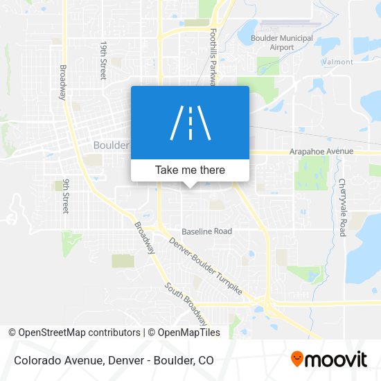 Colorado Avenue map