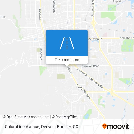 Columbine Avenue map
