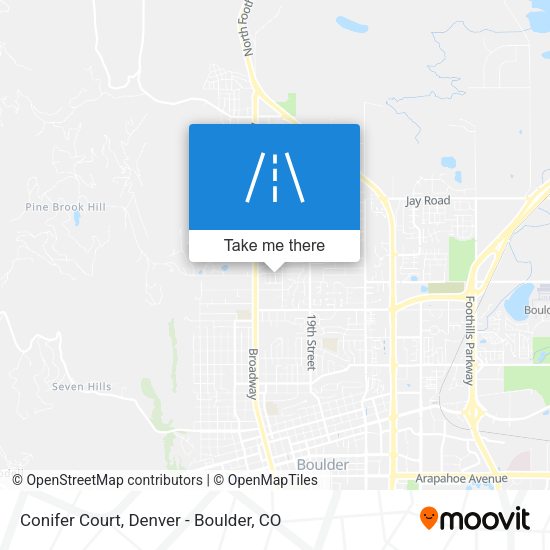 Conifer Court map